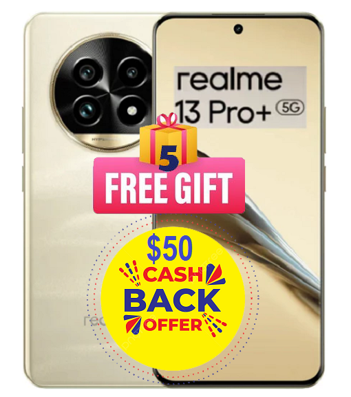 Realme 13 Pro+ 5G 512GB/12GB (5 FREE GIFTS)