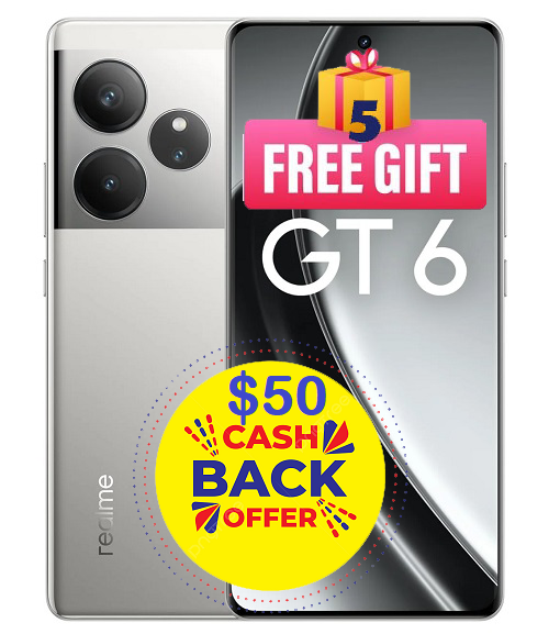 Realme GT 6 5G 512GB/16GB (5 FREE GIFTS)