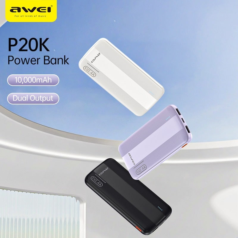 Awei P20K 10000mAh Power Bank