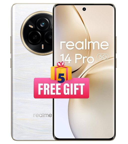 Realme 14 Pro 5G 512GB/(12GB + 14GB) (5 FREE GIFTS)