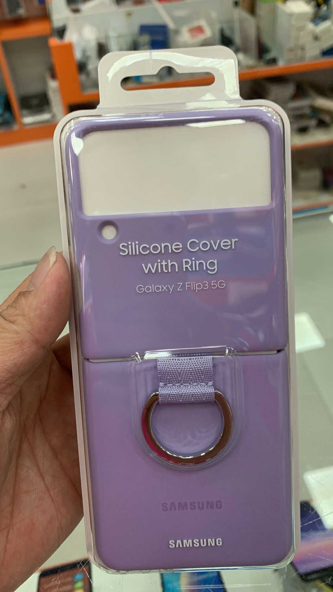 Samsung Z Flip 3 5G Clear Cover with Ring