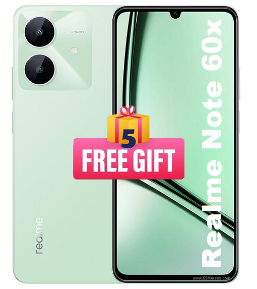 Realme Note 60x 64GB/(4GB+8GB) (5 FREE GIFTS)
