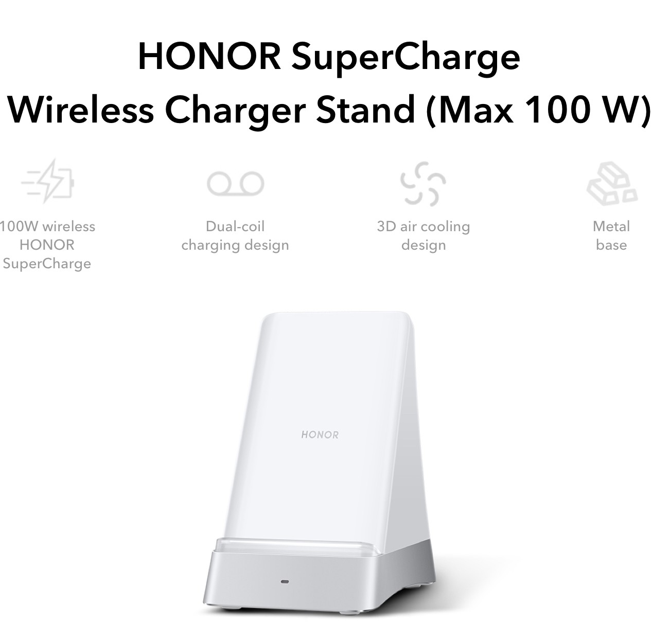 HONOR SuperCharge Wireless Charger Stand 100W