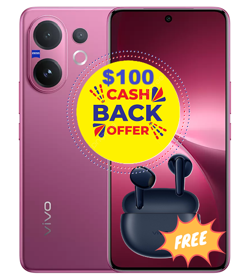 Vivo V60 5G 256GB/12GB + Free Vivo Buds Air3 + Cash Back