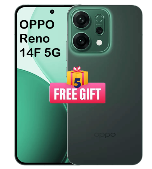 OPPO Reno 14F 5G 256GB/12GB (5 FREE GIFTS) + Power Bank