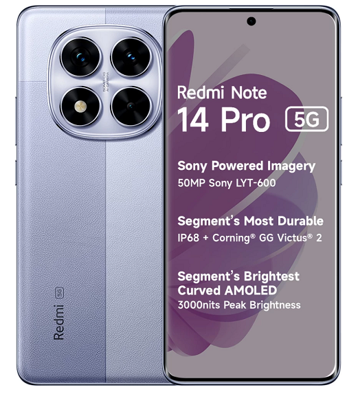 値下げ不可/Redmi Note 14 Pro + 5G パープル 本体 Redmi Note 14 Pro 5G (8GB/256GB) -ラベンダーパープル （SIM