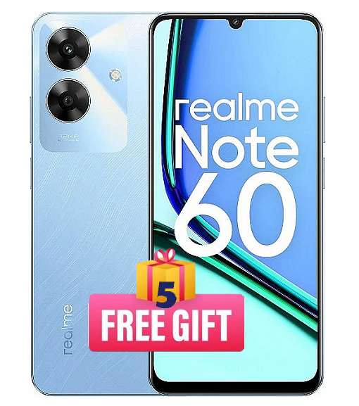 Realme Note 60 128GB/12GB (4GB + 8GB) (5 FREE GIFTS)- OnePhone Singapore