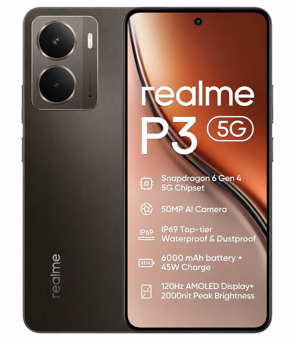 Realme P3 Lite 4G 256GB/8GB (赠送5件礼品)