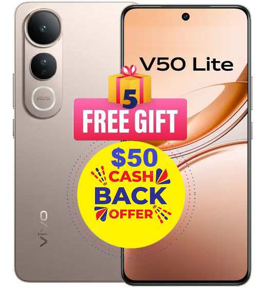 Vivo V50 Lite 5G 512GB/(12GB +12GB) 5 FREE GIFTS