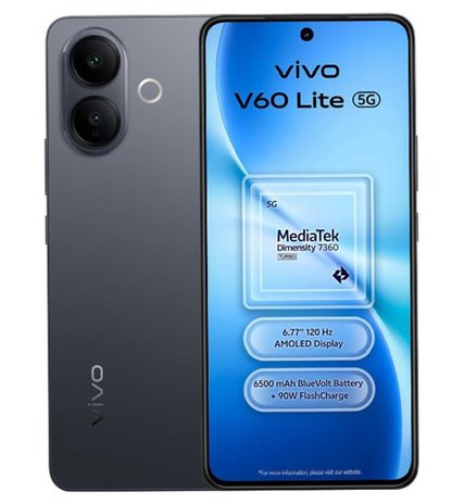 Vivo V60 Lite 5G 512GB/12GB + Free Vivo Selection Ear Buds + Cash Back
