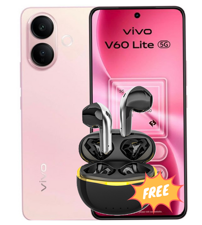Vivo V60 Lite 5G 512GB/12GB + Free Vivo Selection Ear Buds + Cash Back