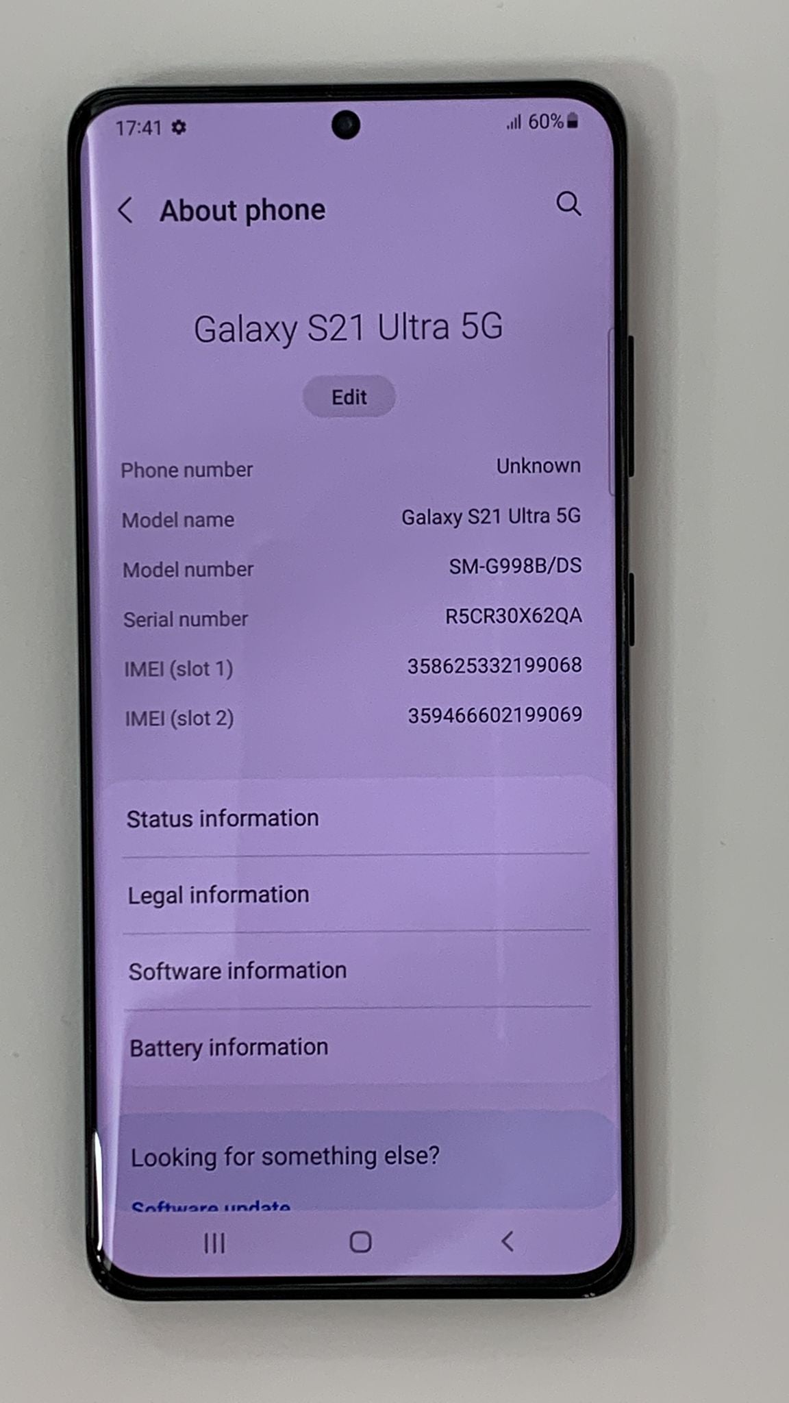 Samsung S21 Ultra 5G 512GB/16GB (Used)
