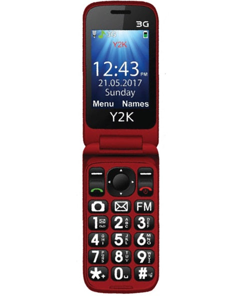Y2K Flip 2 3G Senior Phone