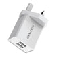 Awei C-23 2.4A 3 Pin Dual-Port Power Adapter