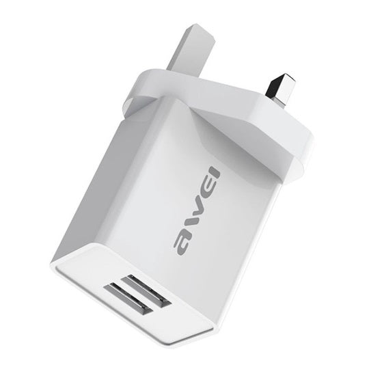 Awei C-23 2.4A 3 Pin Dual-Port Power Adapter
